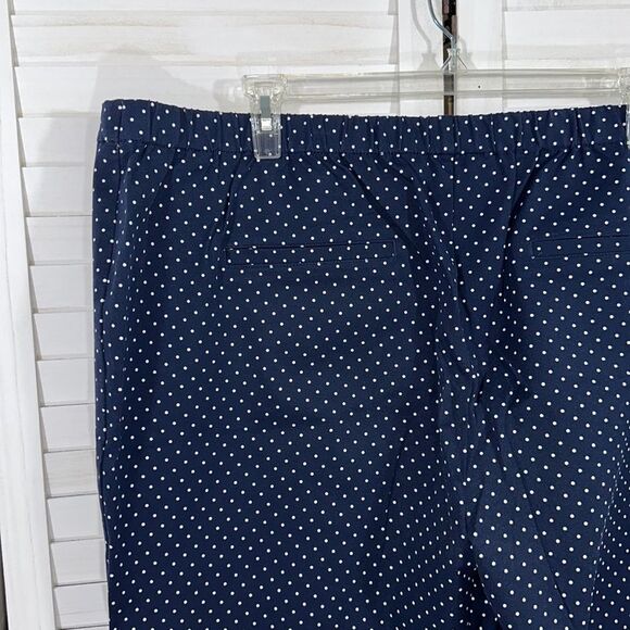 Isaac Mizrahi Pants 28W Navy Blue Pull On Ankle NWOT - Picture 8 of 11